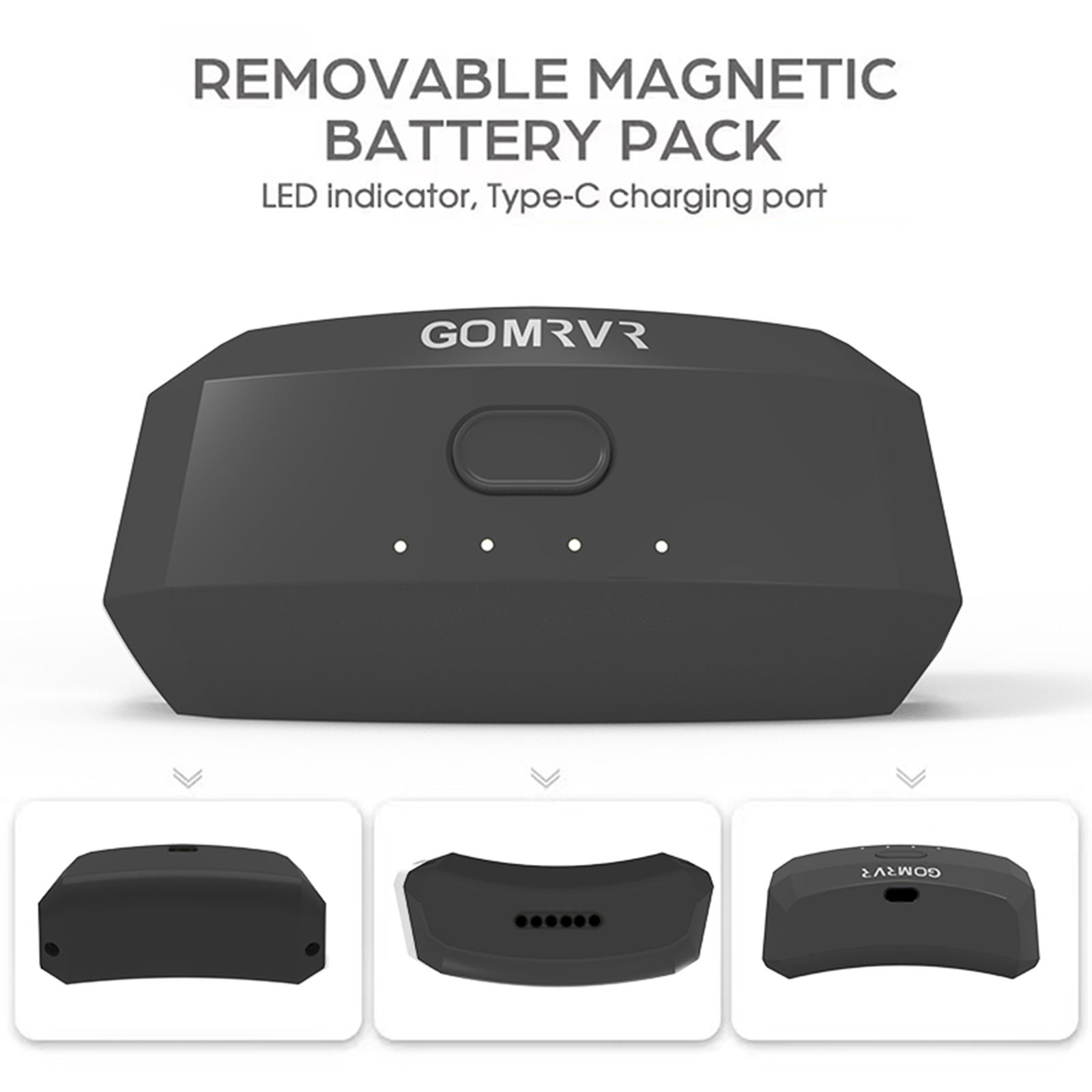 GOMRVR fast charge Battery Head Strap For Meta Quest 3 Elite Head Strap Alternative Head Strap For Oculus Quest 3 Accessories. 