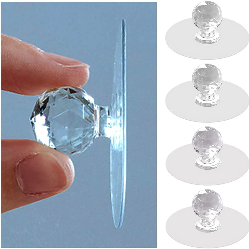 Diamond Hooks Self Adhesive Drawer Hook Pull Push Hook Drawer Cabinet Hook
