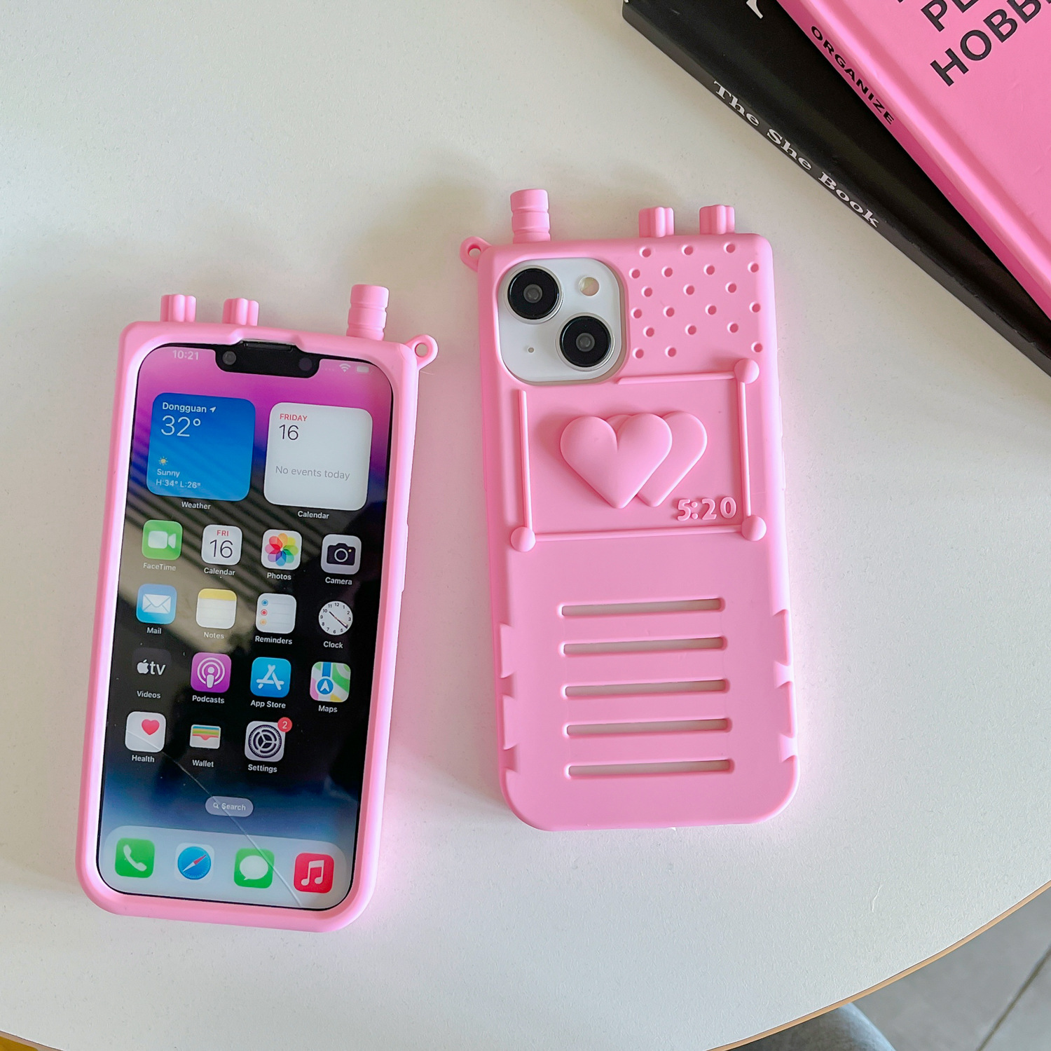 Walkie-Talkie Apple iPhone Silicone All-Inclusive Phone Case Three-Dimensional 11/12/13/14/15/PRO/max. 