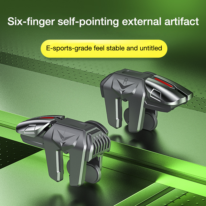 DAMILE G21 Mobile Game Trigger for PUBG Phone Gaming Controller Alloy Gamepad Joystick Aim Shooting L1R1 Key Button. 
