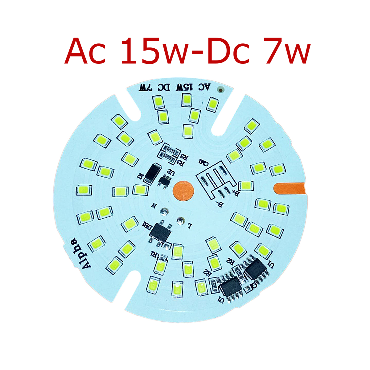 AC/DC LED Module AC 15W - DC 7W Rechargeable Emergency Light bulb -1pcs