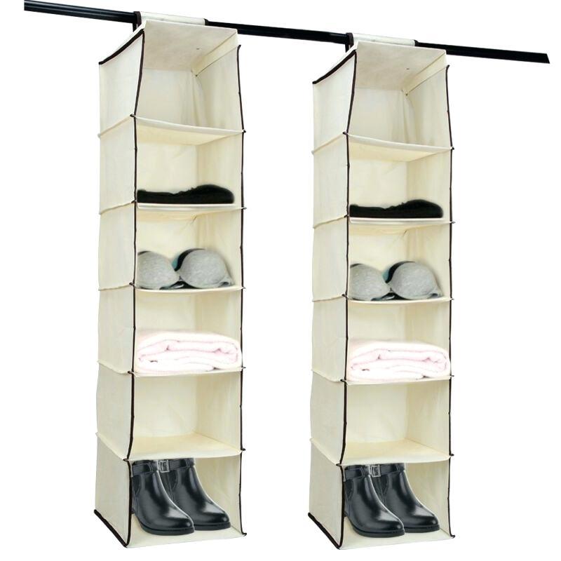 5 Shelf Clothes Hanging Organizers Pant Organizers Holder Wardrobe