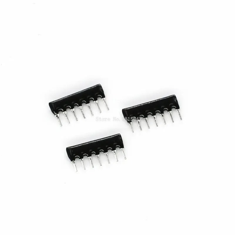 20PCS DIP Exclusion Network Resistor Array 7pin 1K 4K7 10K ohm A07-102J A07-472J A07-103J Resistance