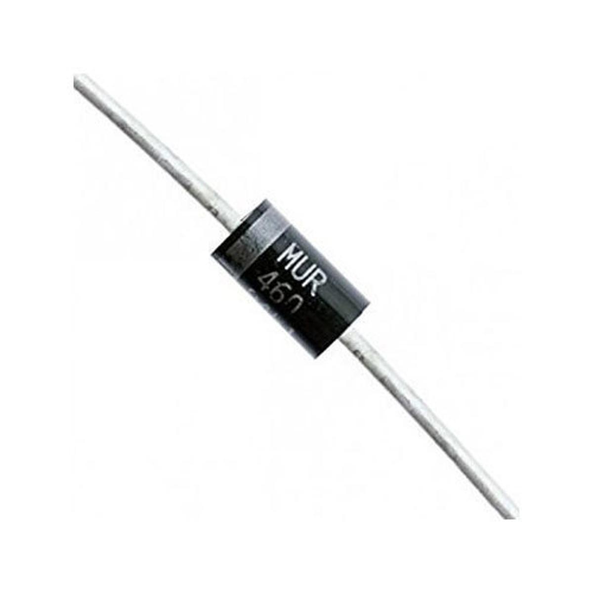 5Pcs- MUR460 MUR-460 Recovery Rectifier Diode 4A 600V DO-201AD DO-27 Package 2 Pin Leads Axial Diodes