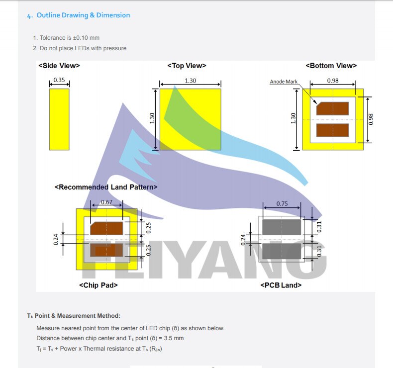 【Mary DAI Store】10PCs For LED LCD Backlight TV Application LED Backlight 3W 3V 1313 Cool white TV TV Application. 