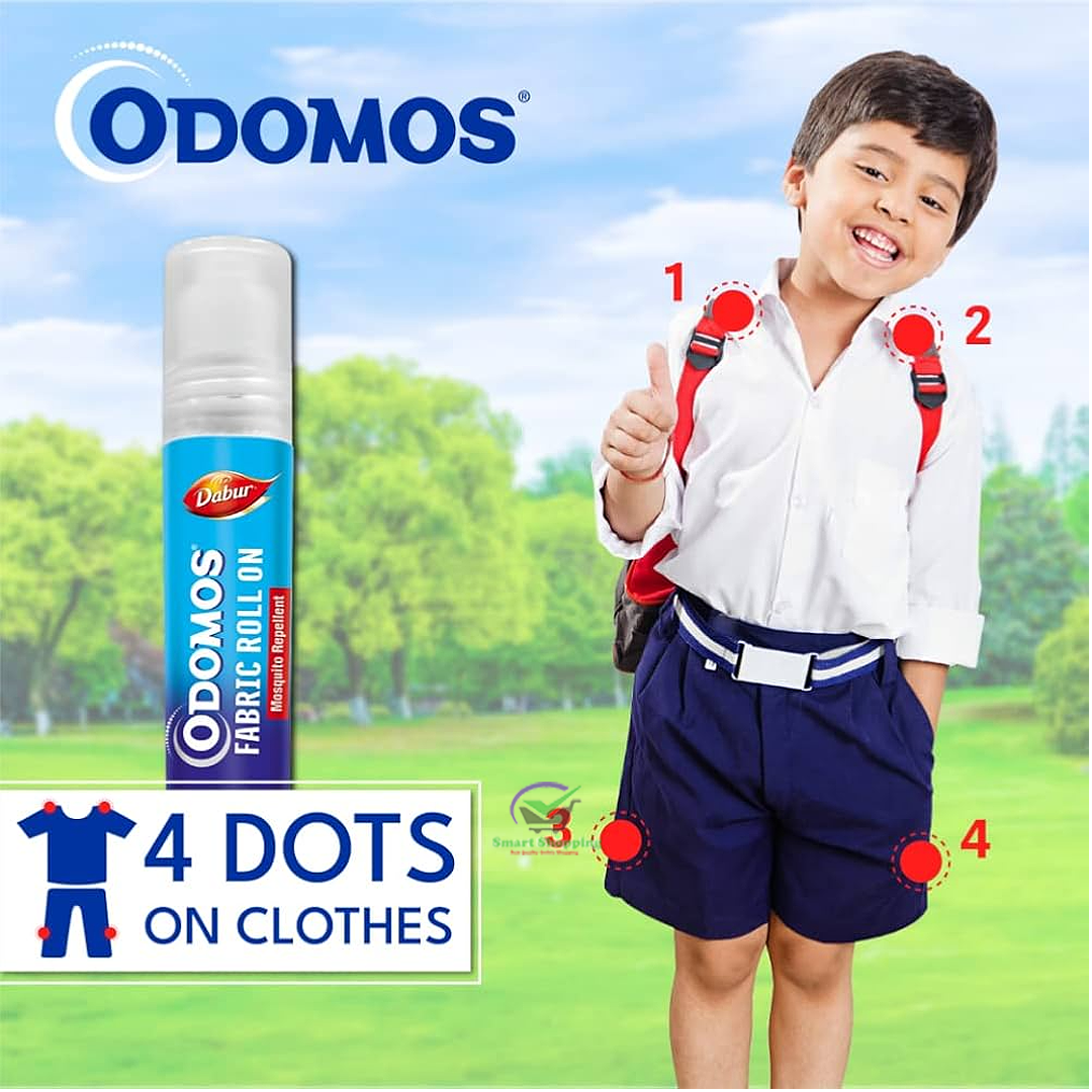 Odomos Mosquito Repellant Fabric Roll On - 8ml. 