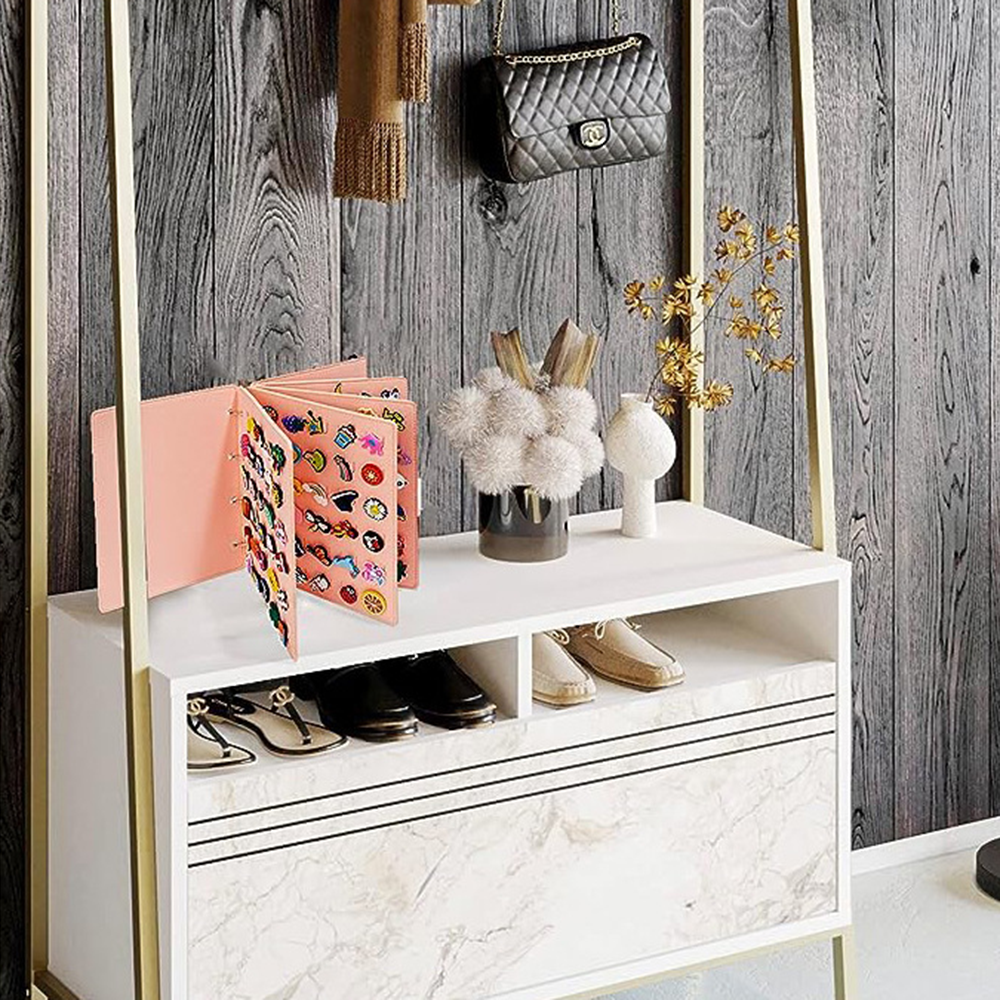 Compact Shoe charms display holder Stylish Transparent Portable Croc charm organizer Easy-to-use Shoe charm collection booklet. 