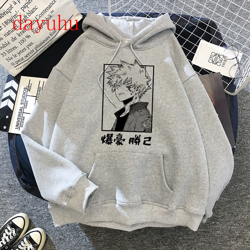 Harajuku my hero academia Hoodies Japanese Anime Bakugou Katsuki Men Hoodie Streetwear Casual Sweatshirts Boku No Hero Academia. 