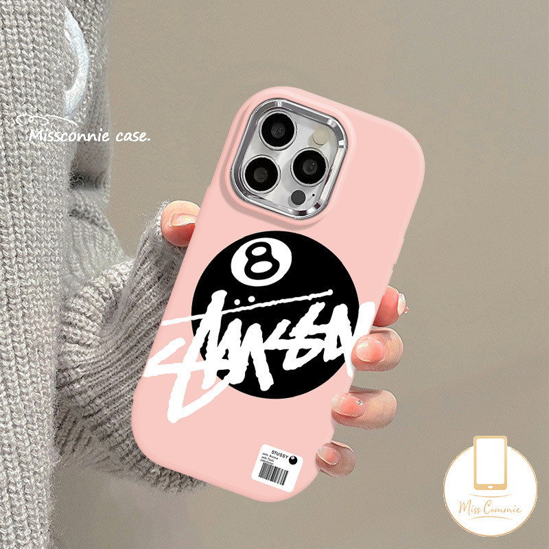 Trendy Brand Stussy Soft Case For Realme C53 C67 C25 C12 C55 C15 C55 C25s C25Y C21Y Note 50 C11 C51 C30 C20 5s 5i 5 6i 8i C20A Narzo 50 Graffiti English Luxury Plating Metal Cover. 