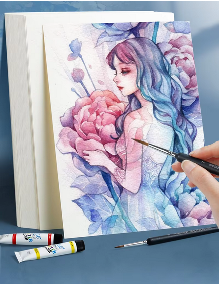 Water and Acrylic Paint Art Card 300gsm- 10.90 x7.25 inch pack of 8 sheets