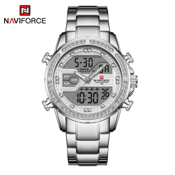 Naviforce dual time on sale watch