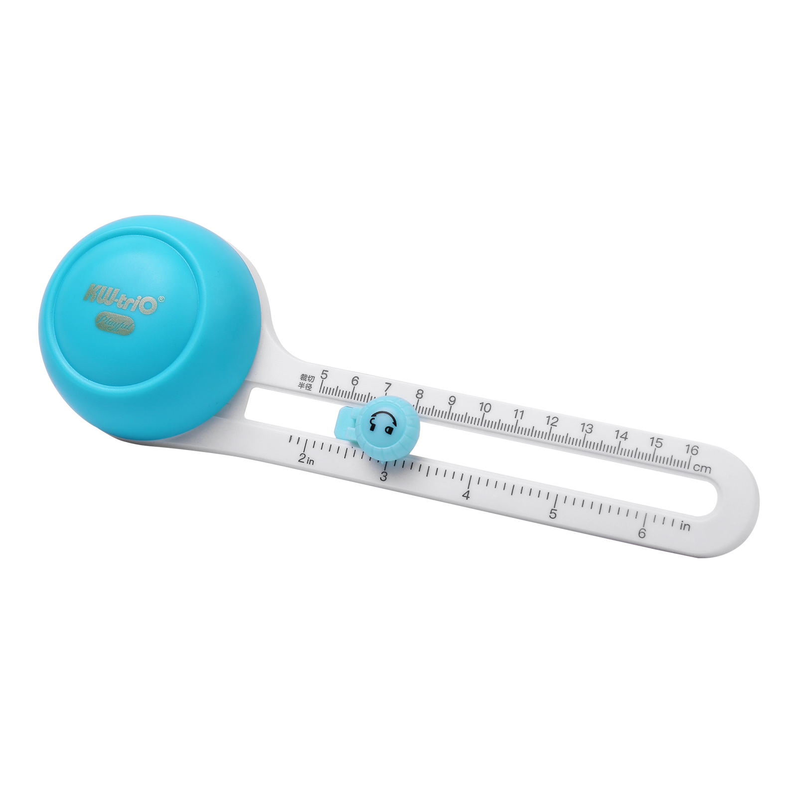 KW-triO Circular Paper Cutter Rotary Circle Cutter Manual Round Cutting Tool Paper Trimmer Scrapbooking Tool with Replacement Cutter Head for DIY Paper Cards Craft Supplies Sewing Tool. 