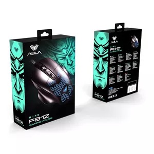 AULA F812 Game Mouse Wired USB RGB Color Lighting 4 DPI 7200 DPI For PC Laptop Computer. 