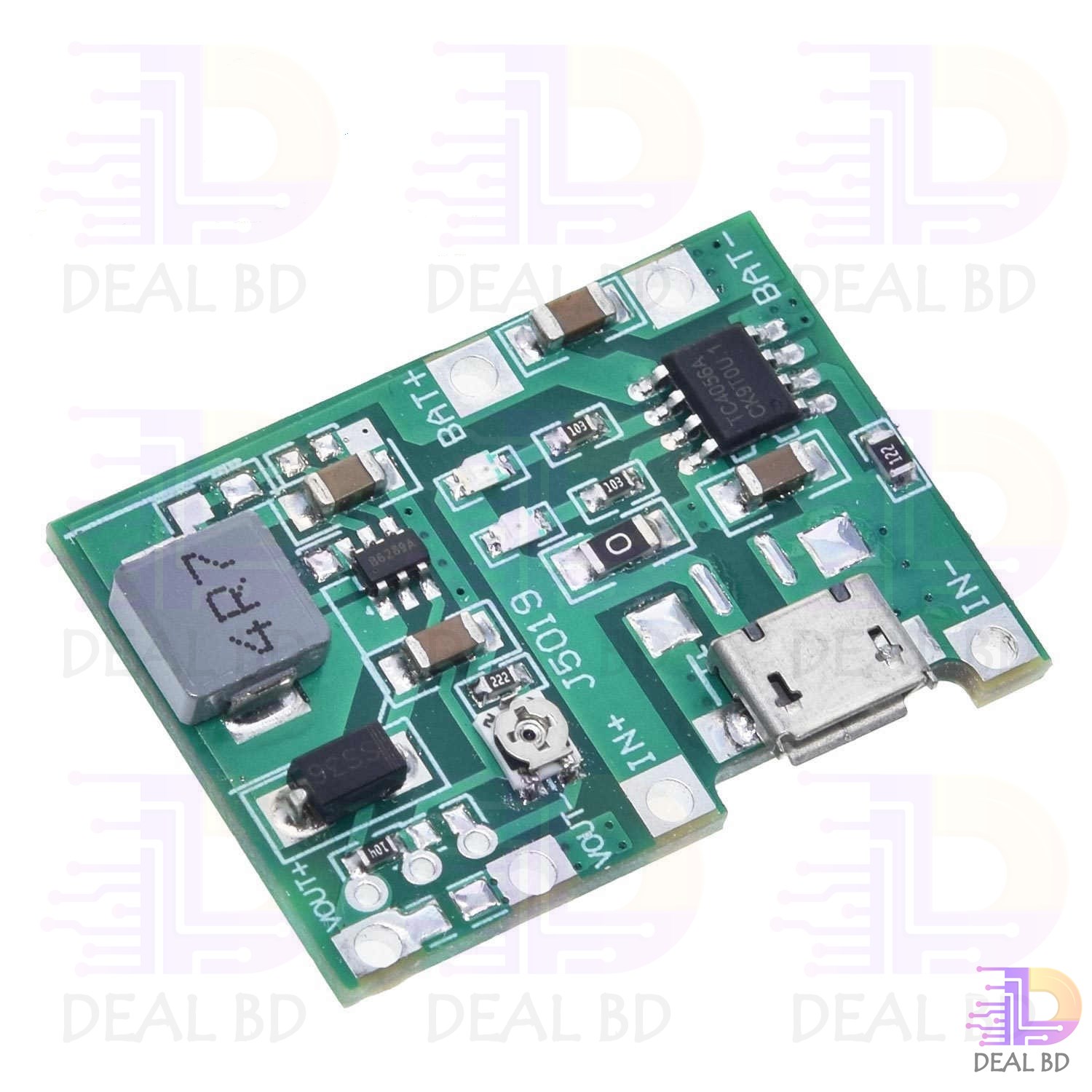 Lithium Li-ion 18650 3.7V 4.2V Battery Charger Board DC-DC Step Up Boost Module Integrated Circuits. 