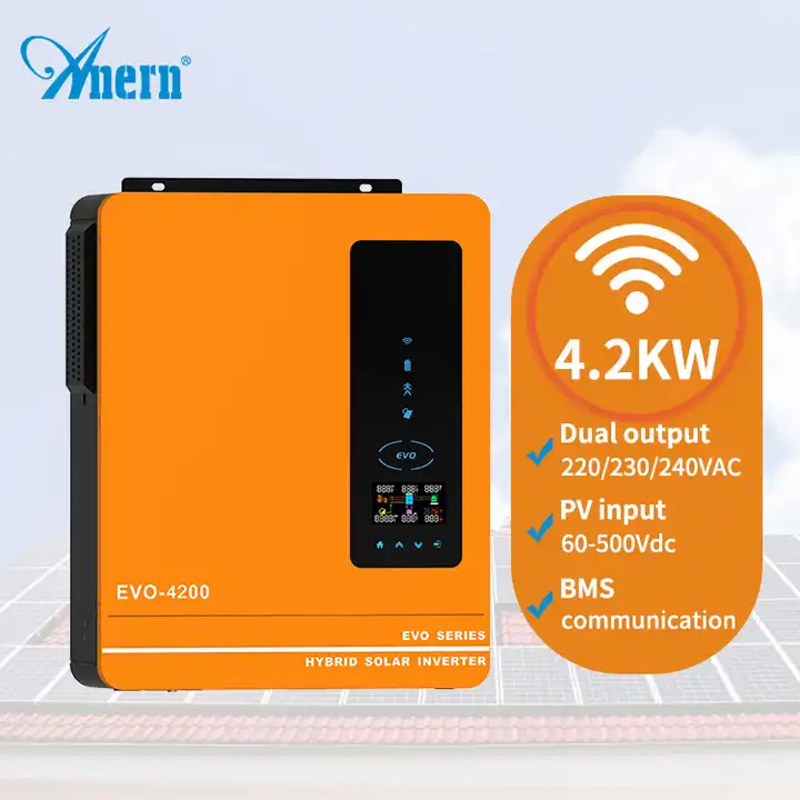 Anern hybrid solar inverter 4.2kw with mppt charge controller