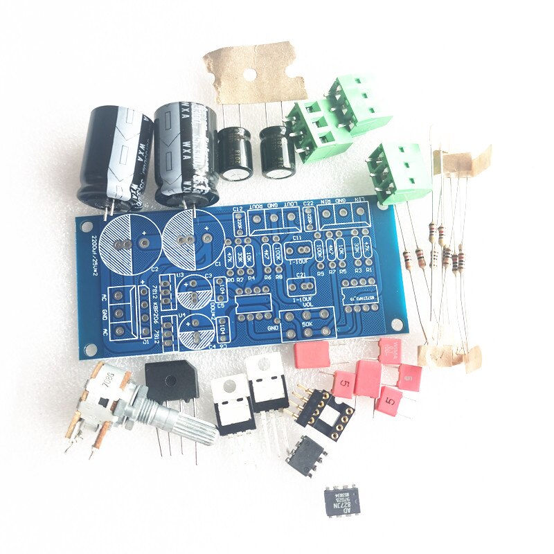 A1 pre preamp kit  finished board  5532DD AD827  for  wer  - finished board 827. 