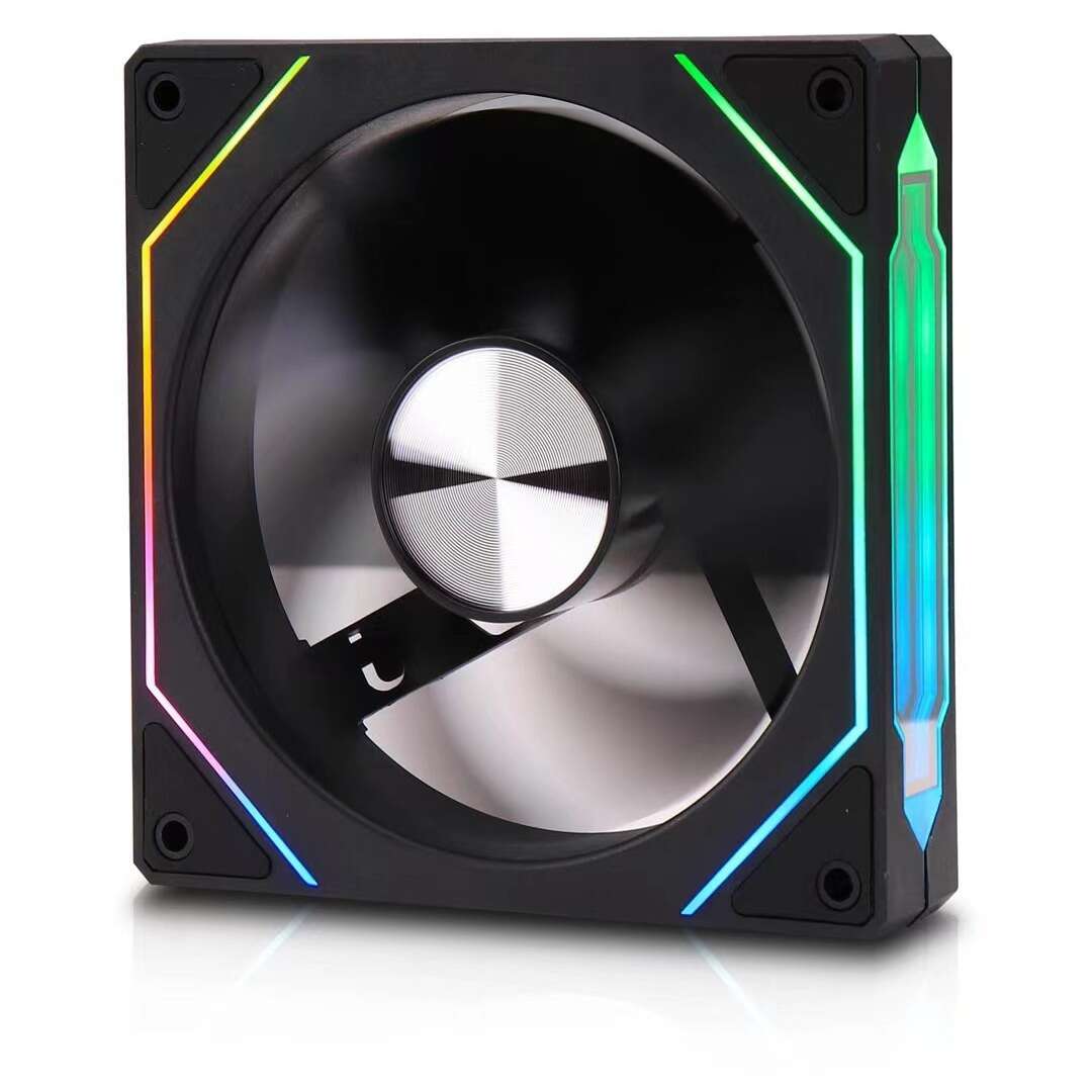 Prism 5Pro fourth generation sea view room chassis cooling fan 12CM divine light synchronous 5V three pin ARGB dazzling static. 