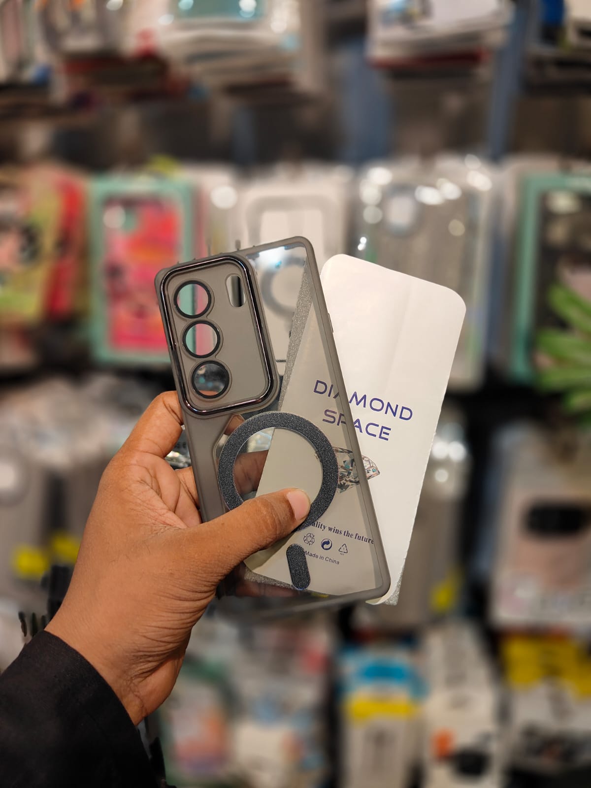 For Tecno Camon 40 Matte Transparent Magsafe Print Premium TPU Case Mobile Back Cover Casing-EFH. 