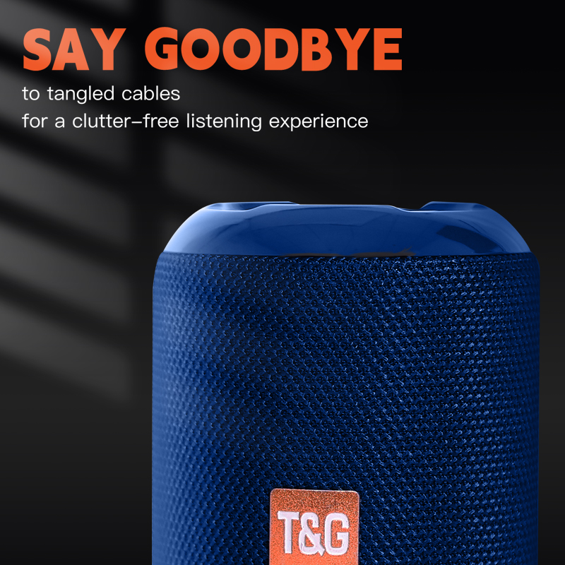 TG264 Portable Bluetooth Speaker Camping/Outdoor/Versatile Stereo Speaker TWS Stereo/Free Call /FM/TF Card/USB Flash Drive. 
