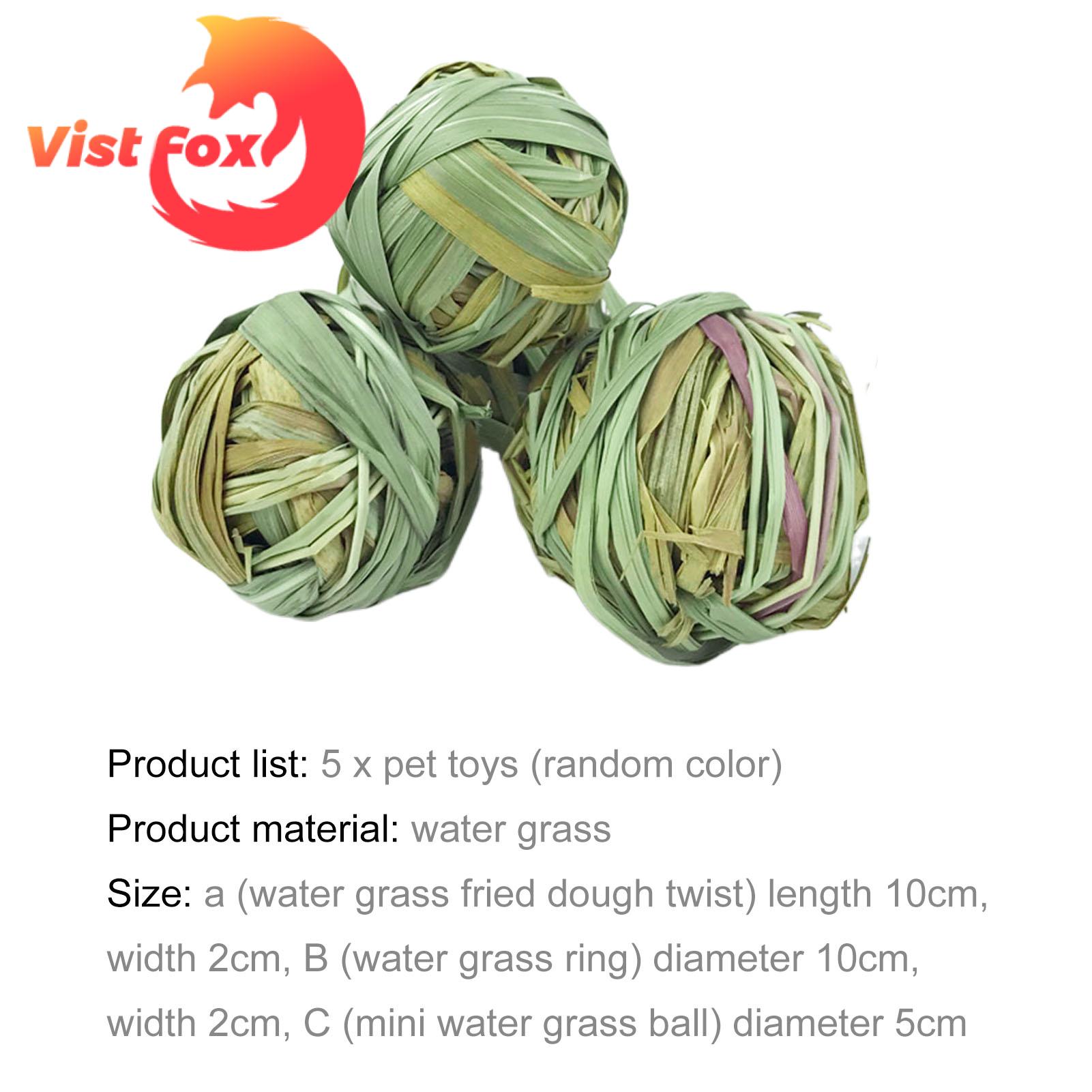Vist Fox Rabbit Chew Grass Natural Hay Grass Treat Bunny Chew Toys. 