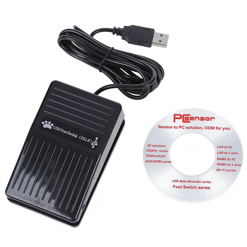 USB Foot Pedal Switch Control Keyboard Action for PC Computer Games New PCsensor Foot switch USB HID pedal. 
