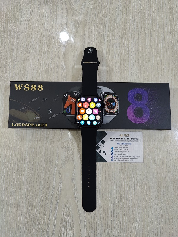 Keqiwear WS88 Smartwatch 1.96 inch Full Display Waterproof Calling Option Series 8. 