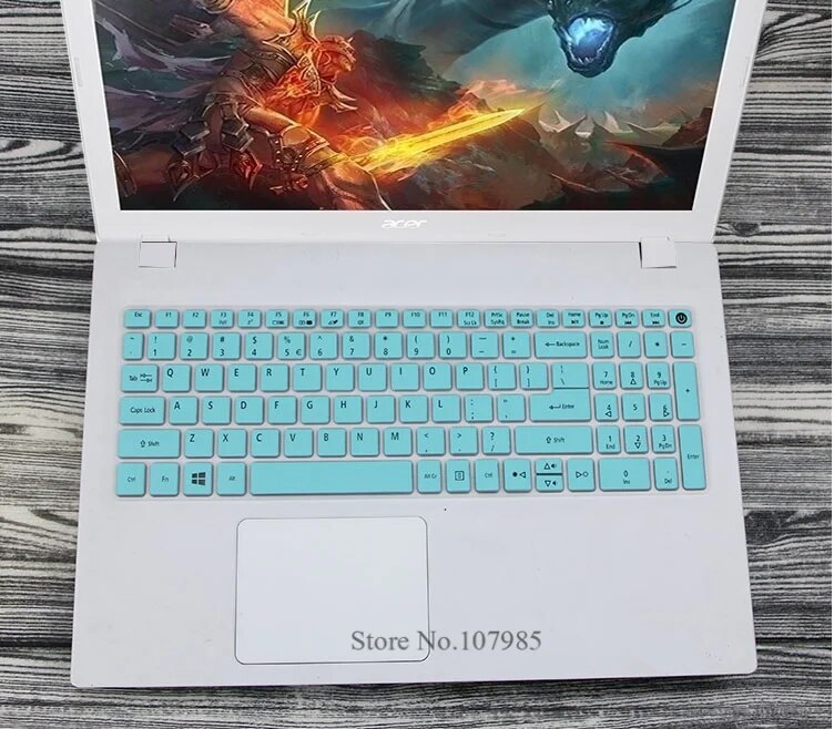 【3C VictoryEagle】inch Silicone keyboard cover Protector for Acer E15 E 15 E5-576 E5576 V3 E5-553G/575G / 3 5 Series. 