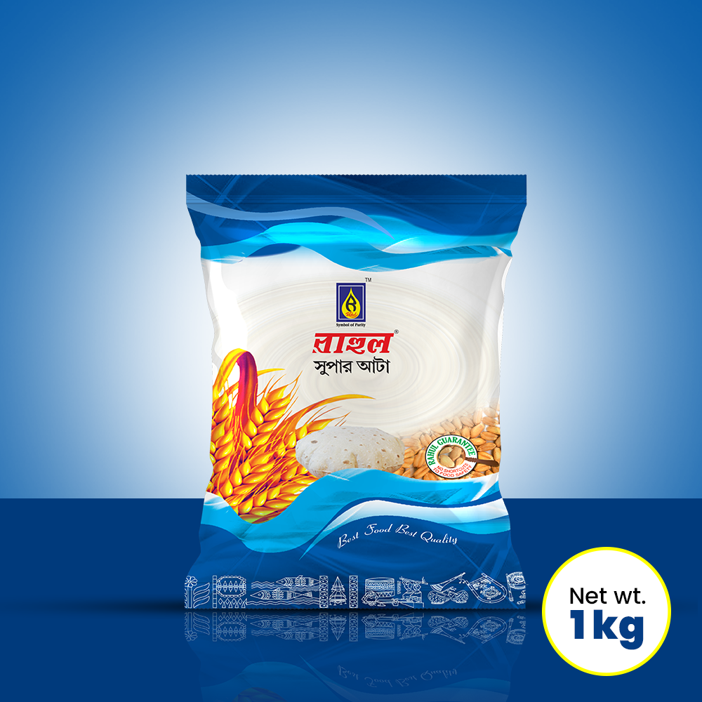 Rahul Super Atta  1kg ( 4 Pcs)