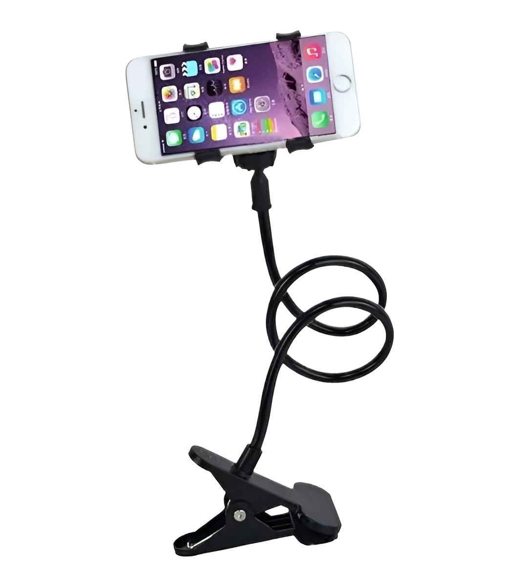 2 PCS Flexible Arm Mobile Phone Holder Clamp Bed Desk Lazy Stand for Smart Phone