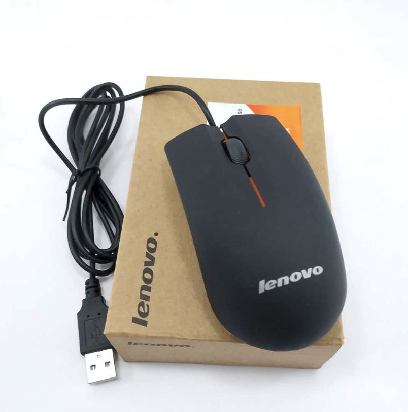 Lenovo-Mini-M20 Wired Mouse 1200Dpi Optical Usb 2.0 - Pro Gaming Mouse Optical Mice Frosted Surface For Computer Pc & Laptop. 