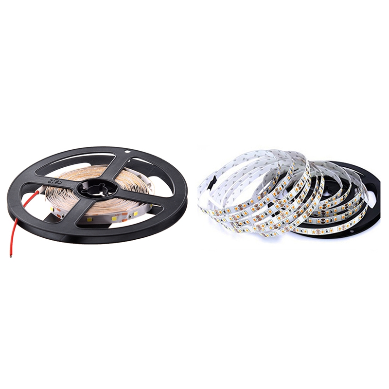 1 Roll Led Tape White Base 5m Smd Front Emission 12v White 1 Pcs 5m Smd 2835 600 Leds 72w Warm White Led Lamp Strip Buy Online At Best Prices In