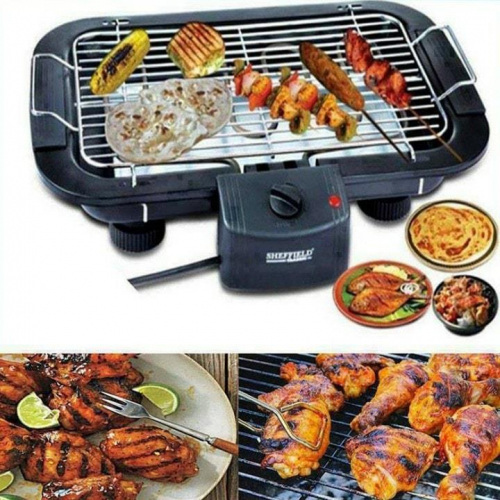 Electric BBQ Grill Machine Black
