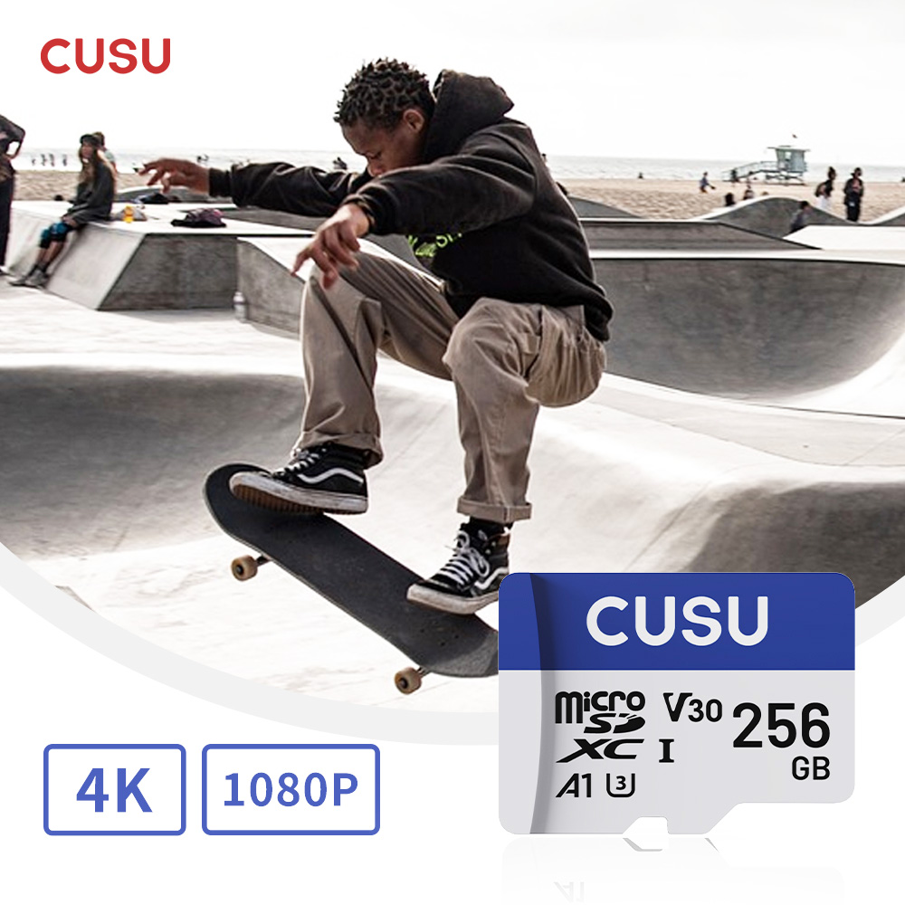 Cusu SD Card 128gb 256gb Memory Card 64gb 512gb High Speed U3 4K C10 V30 SDXC UHS-I Video Cards for Phone Camera. 