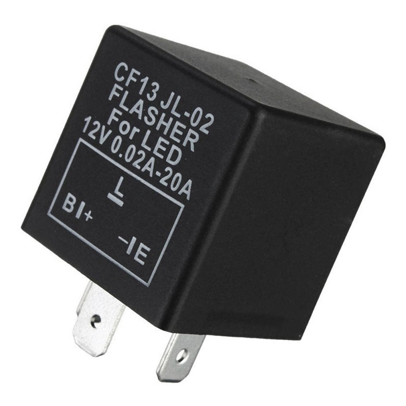 2X Car 3-Pin CF-13 Electronic LED 12V Flasher Relay Fix for Turn Signal Blinker. 