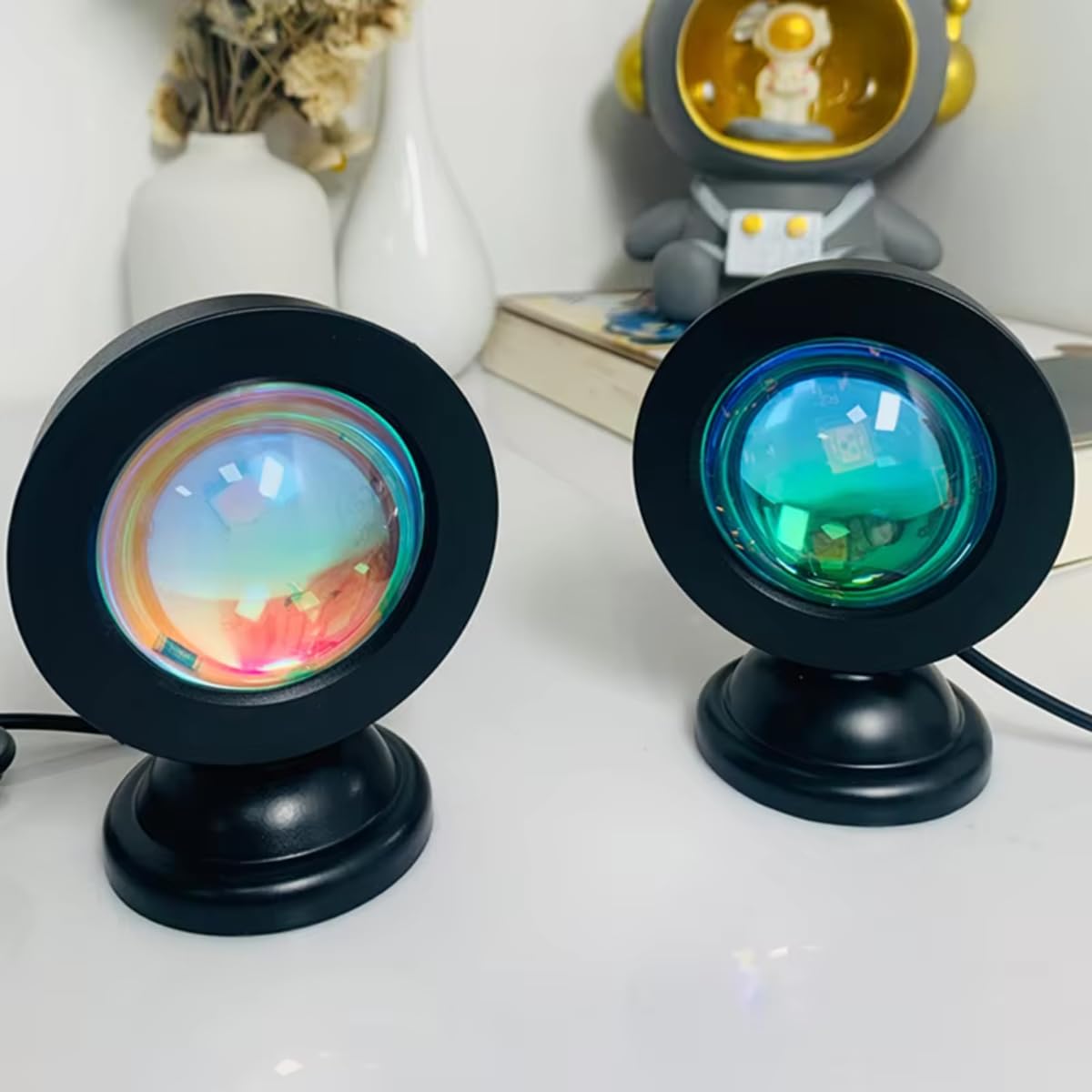 LED Sunset Lights USB Projection Night Lights Portable Neon Lights for Bedrooms. 
