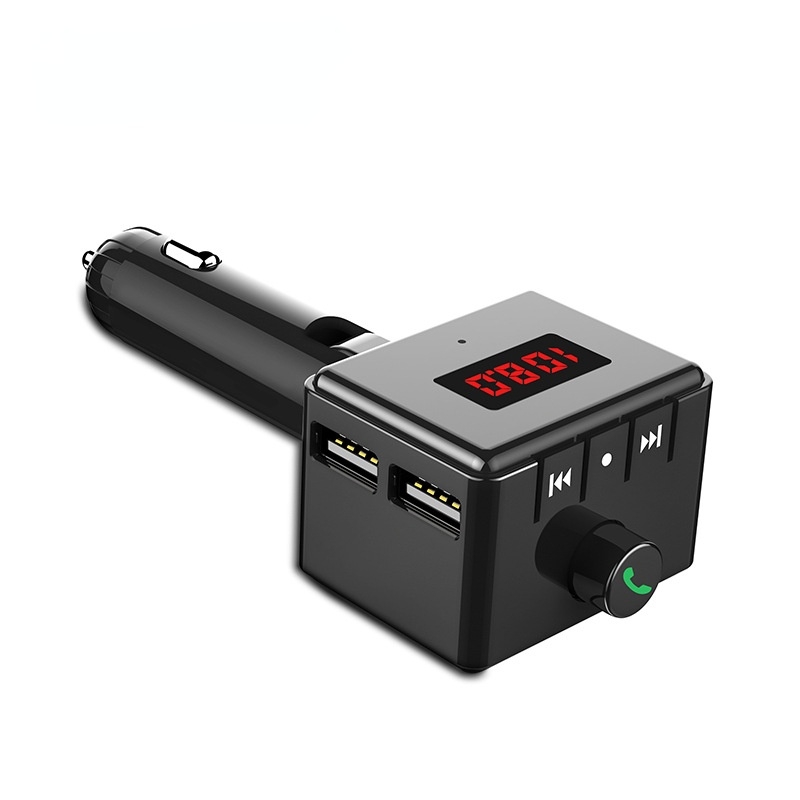 (New)BS6 Wireless Car Bluetooth Aux Interface MP3 Player Swivel USB Port Charger. 