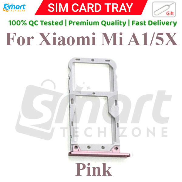 Xiaomi Mi A1/ 5x Sim Tray Micro SD Card Slot with Sim Ejector Pin Replacement Part. 