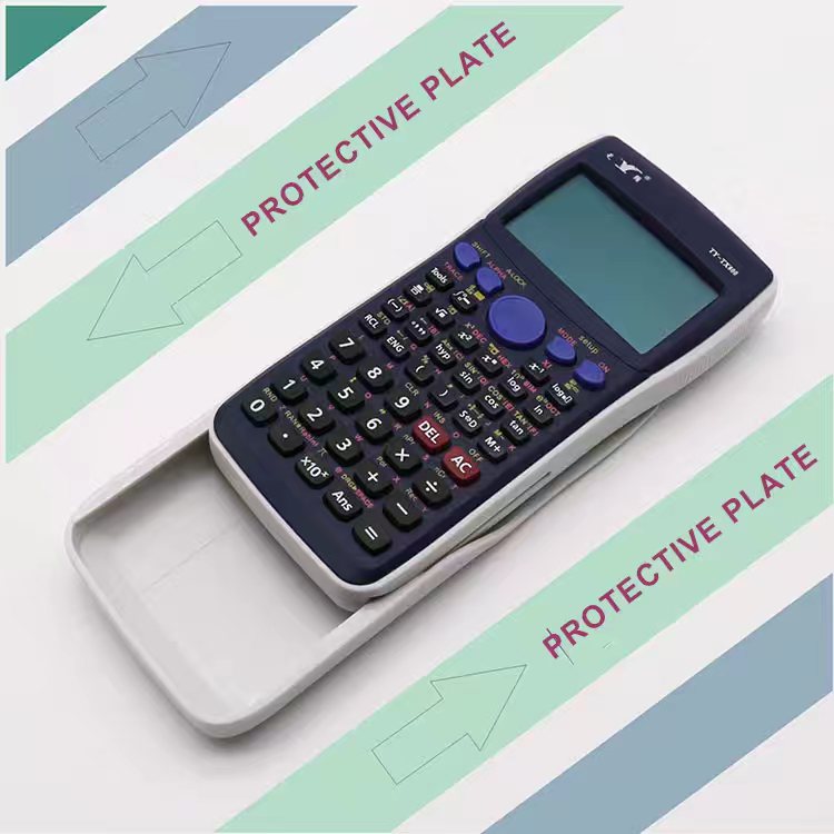 Calculator Scientific Graphic Calculator Multi-Functional Calculator Large LCD Screen Adjustable Contrast/Brightness with Sliding Protective Cover. 