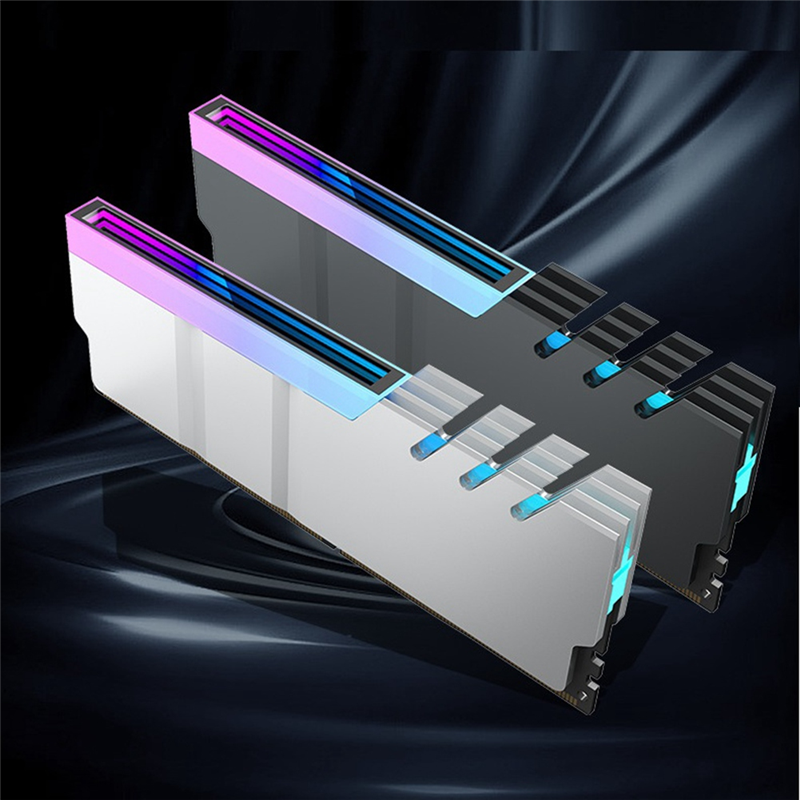 【FUPANG】Computer DDR4 DDR5 5V Sync Memory Radiator RGB Colorful RAM Heatsink Cooler Cooling Shim Black. 