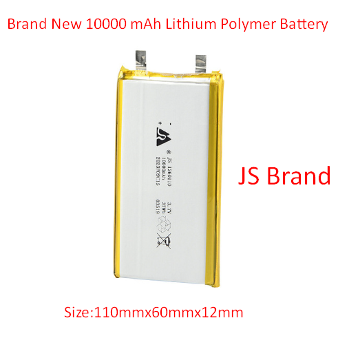 10000 mAh Brand New 3.7v Lithium Polymer  Battery 1260110 Model The product of JS Brand For Power Bank Jiashang Battery Core