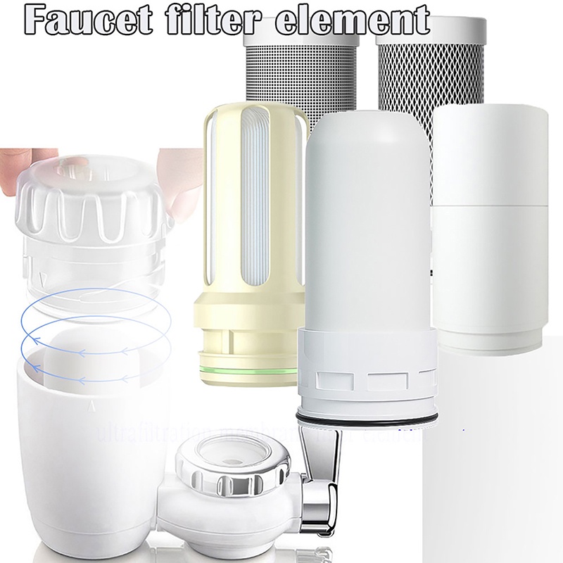 [IN Stock Store] Tap Water Filter Element Cartridge Washable Replacement Reduce Chlorine The Accessories of the Water Purifier