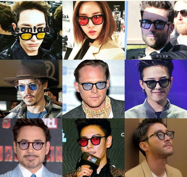 【VisioN Shop】C3yellowRetro Sunglasses Women Purple Blue Yellow Candy Color Lens Sunglass Goggles Glasses Shades Lunette Oculo. 