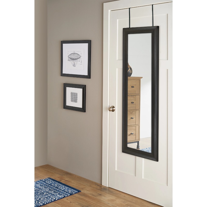 Over The Door Mirror Full Length Mirror,17X53IN Wall-Mounted Mirror, Rectangular Door Mirror Hanging with for Bedroom,Bathroom. 
