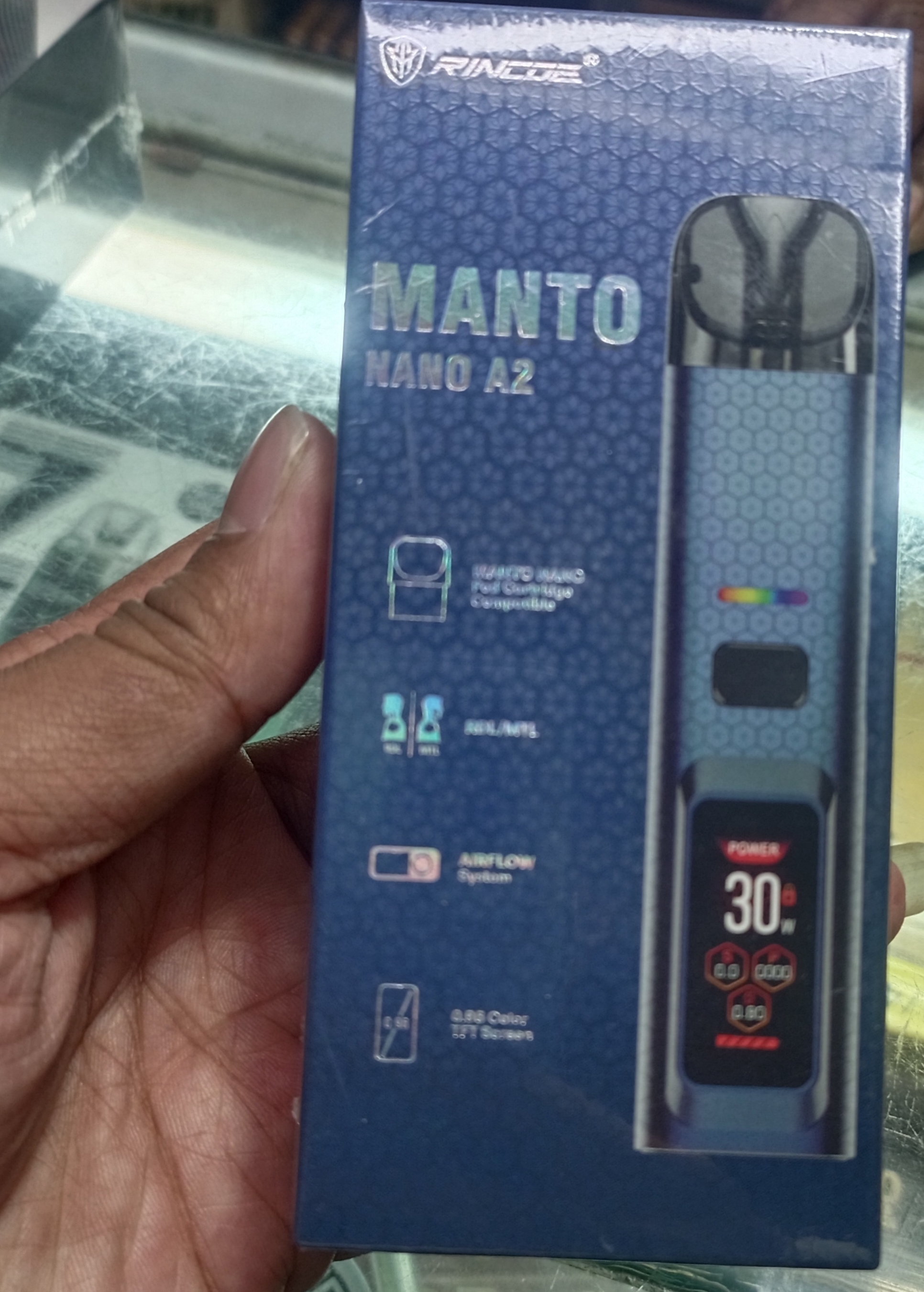 Vape Rincoe Manto Nano A2 Pod System Kit 1000mAh 2ml new (60ml Flavour Juice free). 