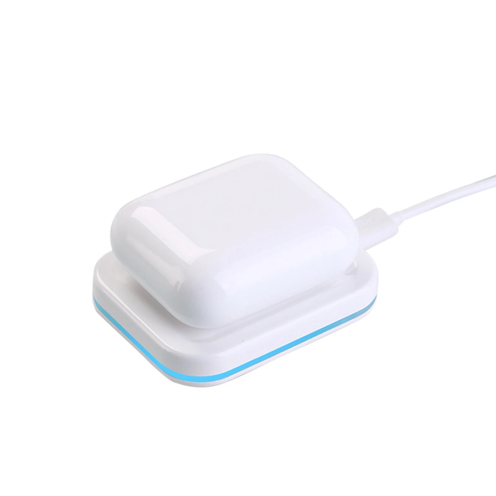 For Apple Airpods 2 AirPods Pro Charge Base 2 In 1 Wireless Charger Charger Adapter Phone Earphone Charger Adapter. 