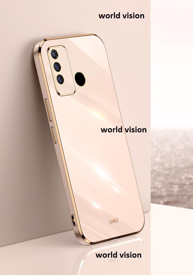 For Symphony Z18 Luxury 6D Plating Soft Casing Silicone Square Frame Phone Case For Symphony Z18 Back Cover - Redmi Note 11 Back Cover. 