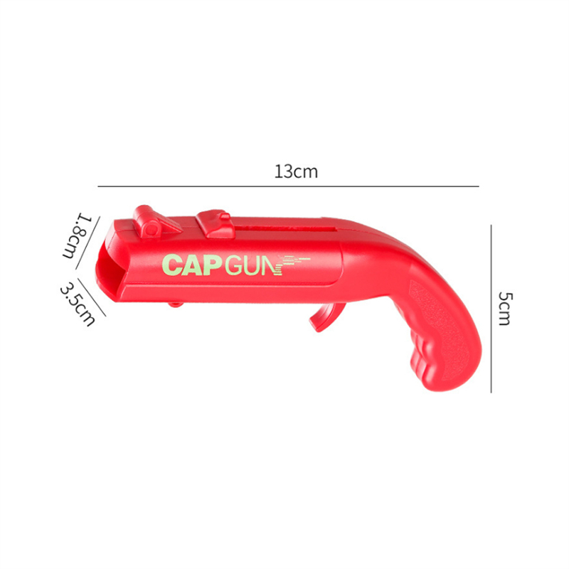 Cap Gun Bottle Opener Flying Cap Launcher Shooter Party Bar Tool Gift Abridor De Garrafa Drinking Game Kitchen Tool Gadgets