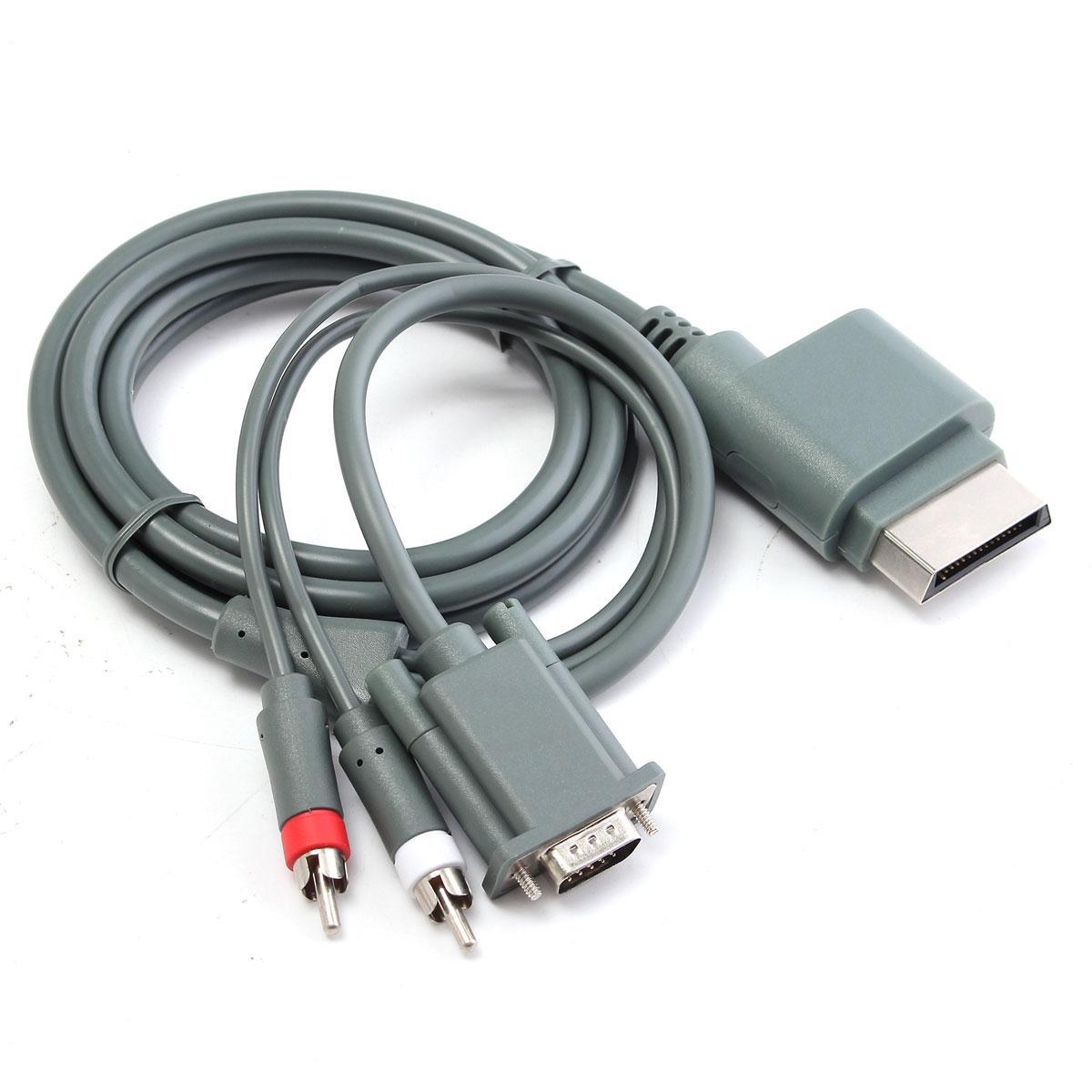 1.8M X-BOX360 VGA + 2RCA audio / video signal cable wire core material: bare copper cores: 11 cores Sheath material: PVC Color: Gray. 