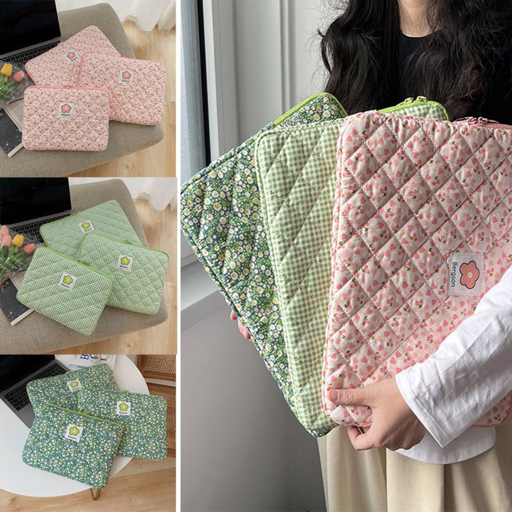 Flower Pattern Cute Shockproof Laptop Sleeve Case Bag 11 13 14 Inch for Macbook Ipad For Samsung Laptop and Tablet Pouch. 