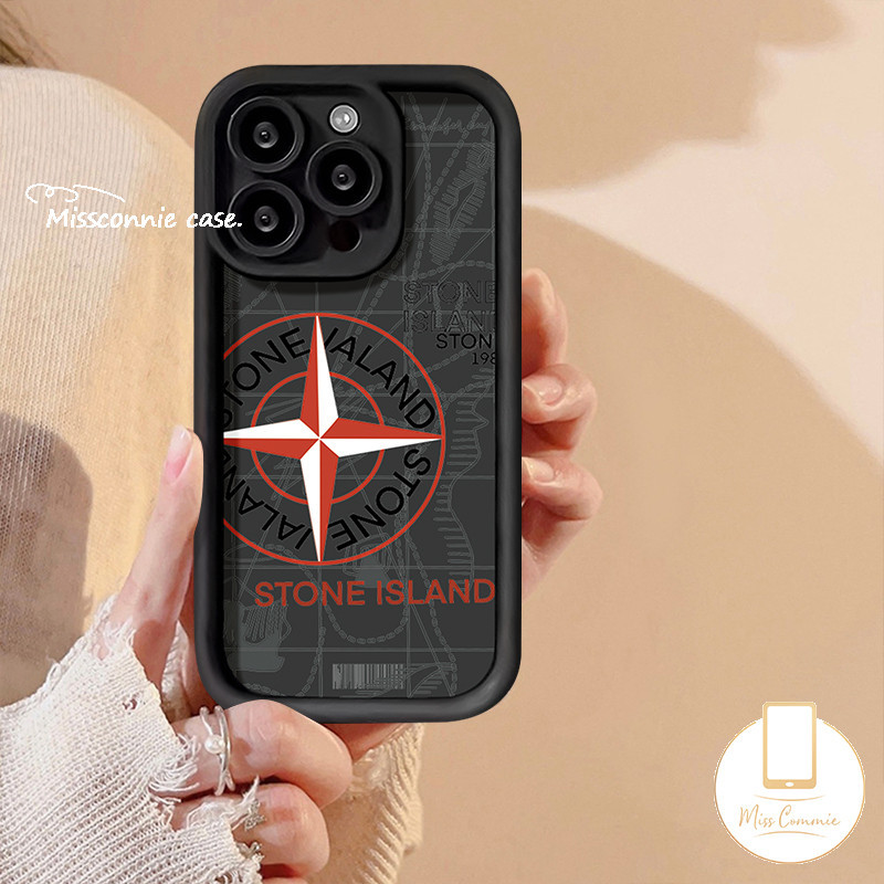 Trendy Brand Stone Island Case For Realme C67 C35 C53 C51 C25 C12 C25Y Note 50 C65 6i 7i 5i 5s 9i 8i 11 C21Y C55 C21 C15 C11 C33 C30 C20A C17 C20 C31 Cool Graffiti Logo Cover. 